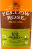 этикетка виски yellow rose rye 0.7л