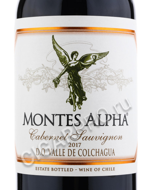 этикетка montes alpha cabernet sauvignon 0.75 l