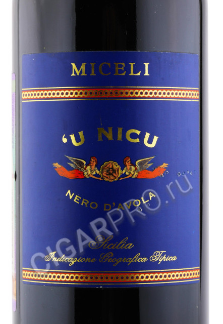 этикетка miceli u nicu nero davola 0.75л