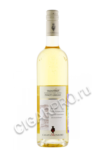 casata monfort trentino pinot grigio вино казата монфорт пино гриджио 0.75л