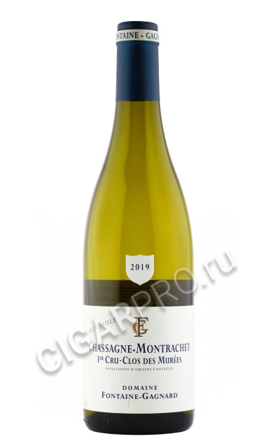 вино domaine fontaine gagnard chassagne montrachet 1er cru clos des murees 2019 0.75л