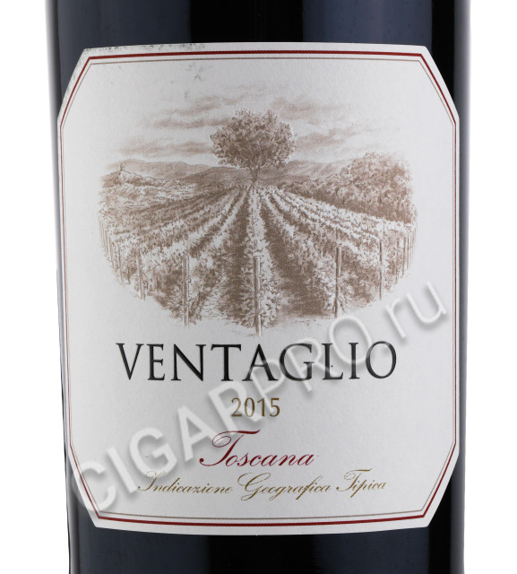 этикетка вино tenuta argentiera ventaglio 2015