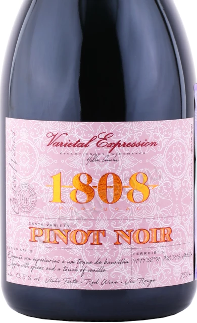 Этикетка Вино 1808 Пино Нуар 0.75л