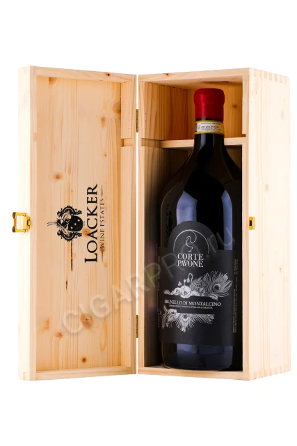 Вино Корте Павоне Брунелло ди Монтальчино 2016г 3л в деревянной упаковке