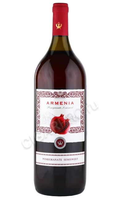 Вино Армения Гранатовое полусладкое 1.5л