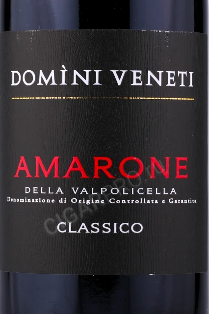 Этикетка Вино Домини Венети Амароне Делла Вальполичелла Классико 0.75л