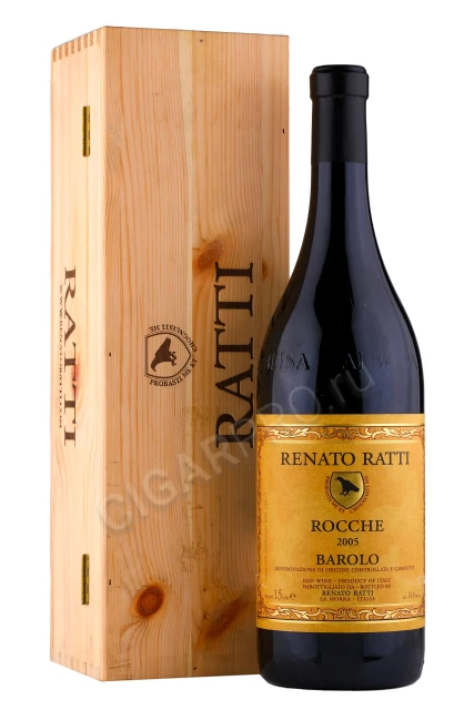 Вино Бароло Рокке 2004г 1.5л в подарочной упаковке