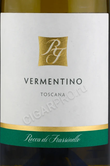 Этикетка Вино Рокка ди Фрассинелло Верментино Морема Тоскана 0.75л