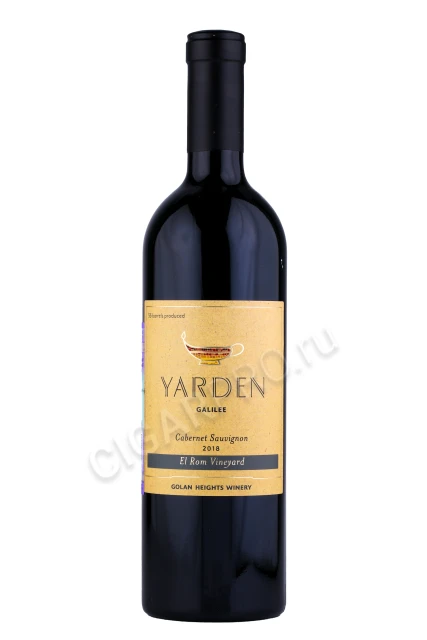 Вино Ярден Каберне Совиньон Барон Вайнярд 2018г 0.75л