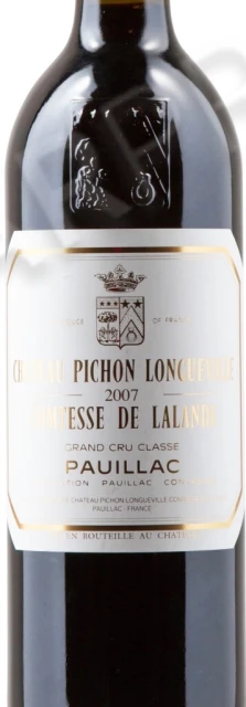 Этикетка Вино Chateau Pichon Longueville Comtesse de Lalande Pauillac 2007 0.75л