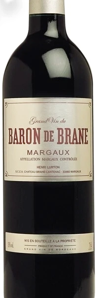 Этикетка Вино Барон де Бран Марго 0.75л
