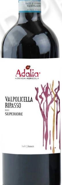 Этикетка Вино Адалия Балт Вальполичелла Рипассо Супериоре 0.75л