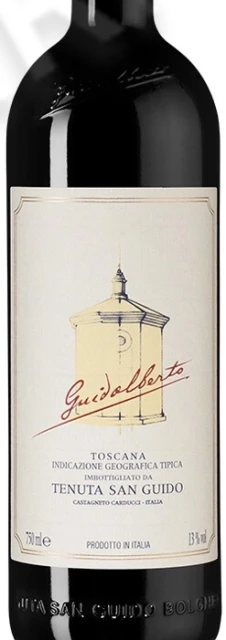 Этикетка вино Гуидальберто Тоскана