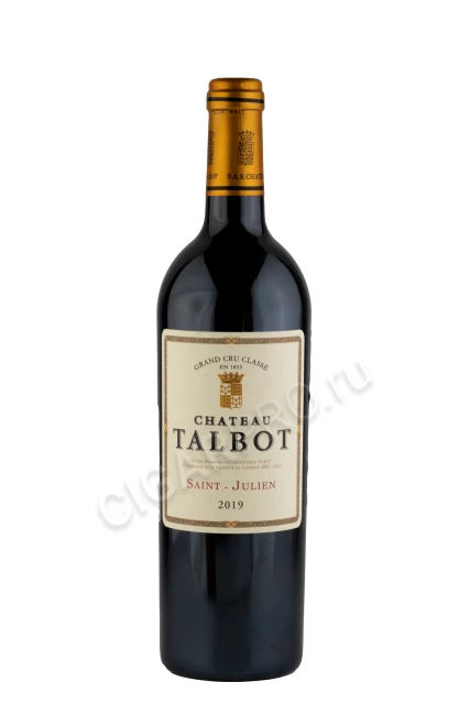 Chateau Talbot Grand Cru Classe Saint-Julien 2019 Вино Шато Тальбо Гран Крю Классе Сен-Жульен 2019г 0.75л
