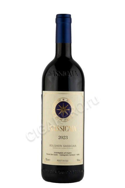 Sassicaia Bolgeri Sassicaia 2023 Вино Сассикайя Болгери Сассикайя 2023г 0.75л