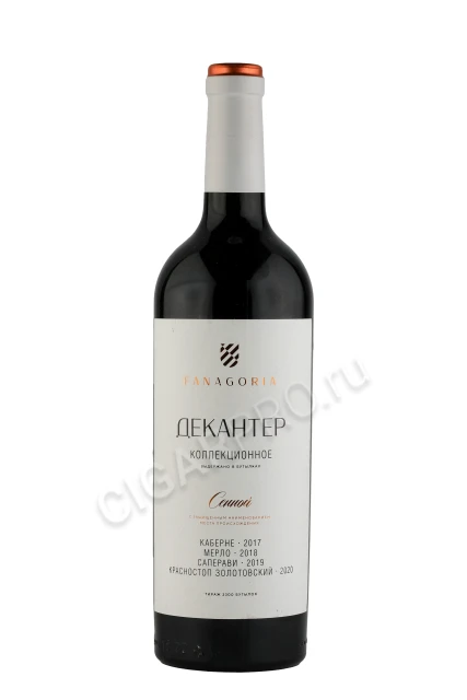 Вино Фанагория Декантер Формула КЮ Сенной 0.75л