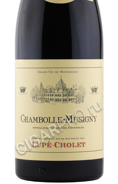 этикетка вино lupe cholet chambolle musigny 0.75л