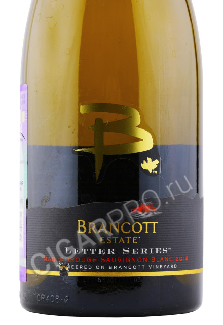 этикетка brancott estate letter series sauvignon blanc 0.75л