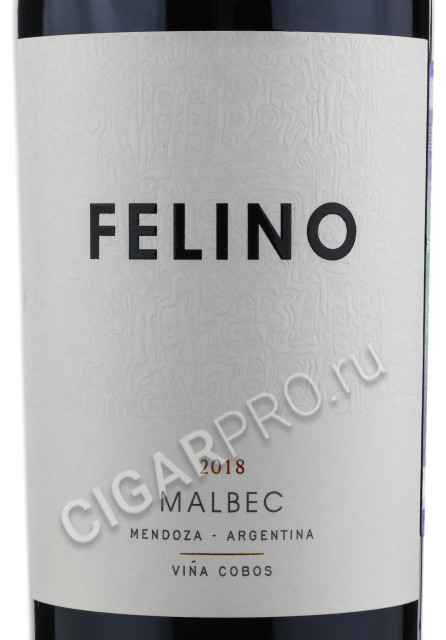 этикетка vina cobos felino malbec