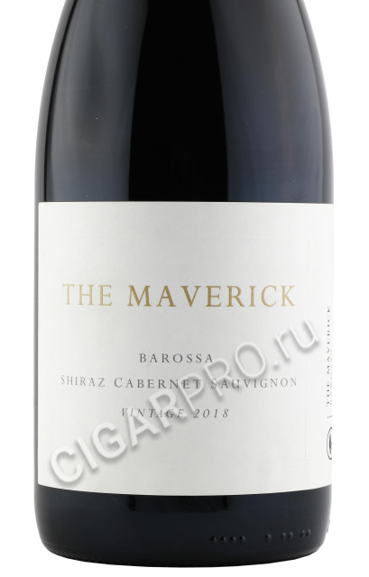 этикетка the maverick shiraz cabernet sauvignon 2018 0.75л