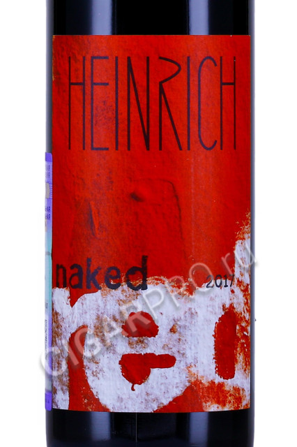 этикетка вино heinrich naked red 0.75л