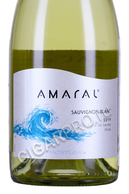 этикетка виноmontgras amaral sauvignon blanc leyda valley do 0.75л