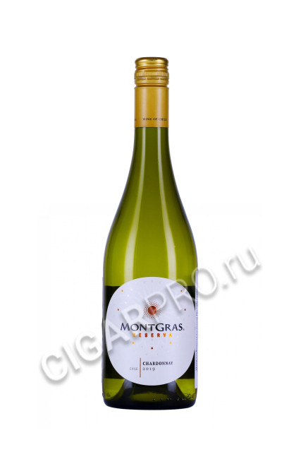 вино montgras reserva chardonnay do valley central 0.75л