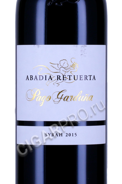 этикетка вино abadia retuerta pago garduna 2015 0.75л