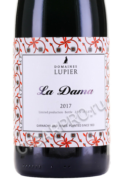 этикетка la dama garnacha vinas viejas do 0.75л