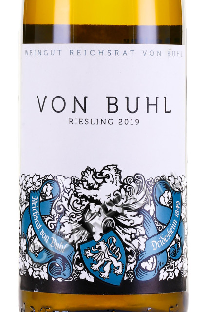 этикетка von buhl riesling 0.75л