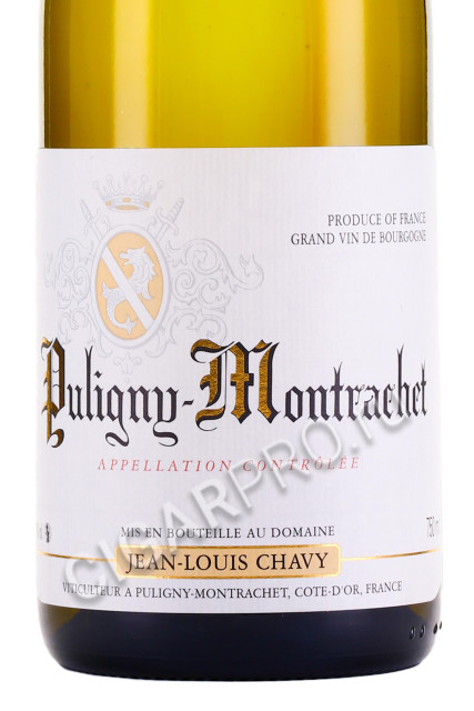 этикетка puligny montrachet aoc 0.75л