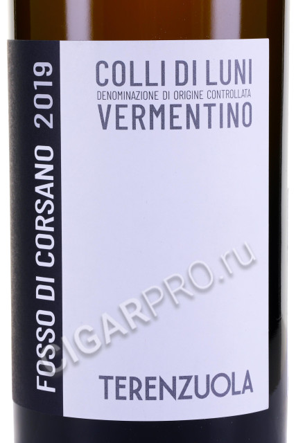 этикетка вино colli di luni vermentino fosso di corsano 1.5л