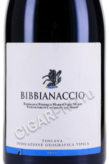 этикетка вино bibbianaccio igt 0.75л
