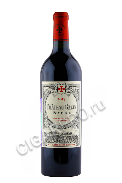 chateau gazin pomerol aoc 2015 купить вино шато газен  аос помроль 2015г 0.75л цена