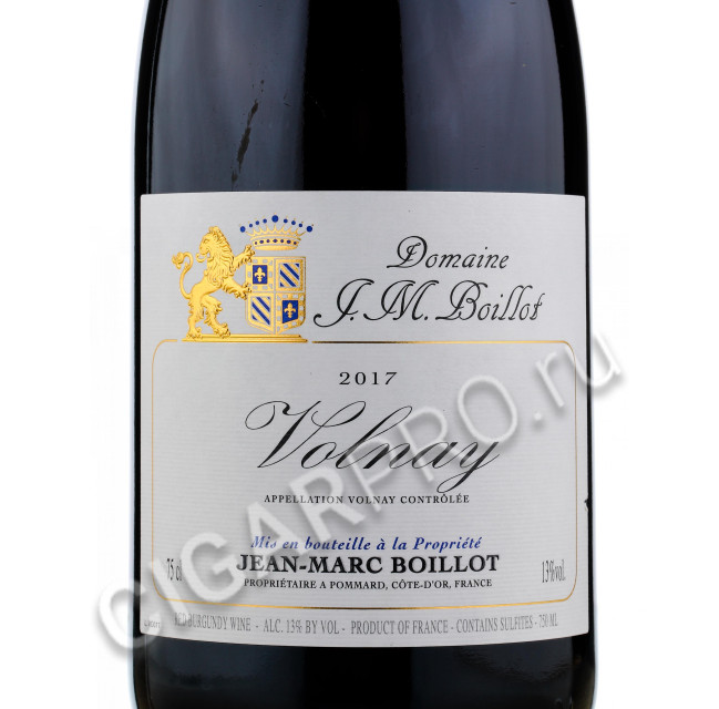 этикетка domaine j.m. boillot volnay