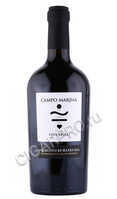 вино luccarelli primitivo di manduria puglia campo marina 0.75л