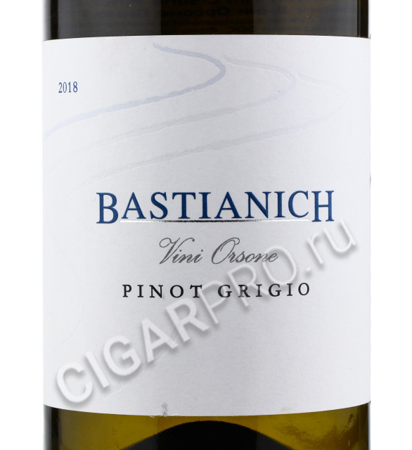 этикетка bastianich vigne orsone pinot grigio