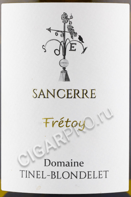 этикетка domaine tinel-blondelet sancerre 0.75л