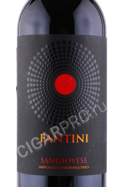 этикетка вино fantini sangiovese 0.75л
