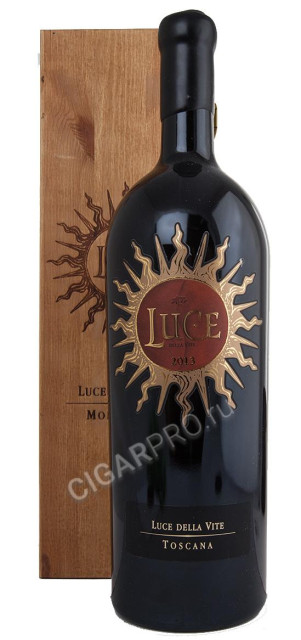 купить итальянское вино luce della vite 2013г в дер/ящ. цена
