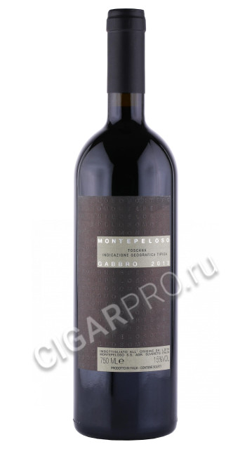 вино montepeloso gabbro 2013г 0.75л