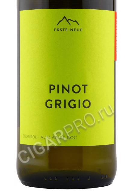 этикетка erste & neue kellerei pinot grigio 0.75л