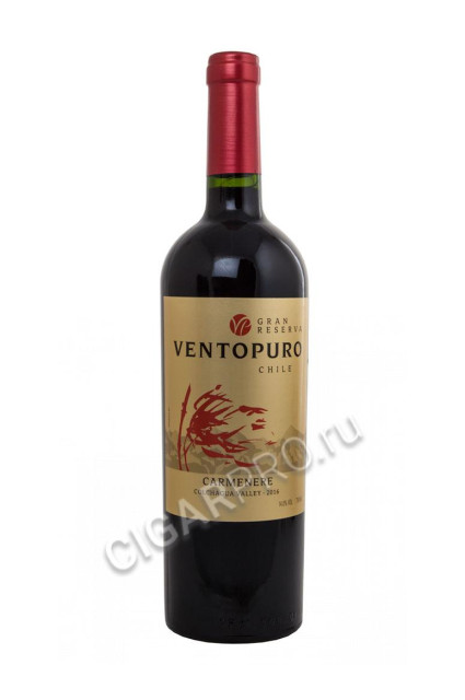 ventopuro carmenere gran reserva 2016 купить вино вентопуро карменер гран резерва 2016г цена