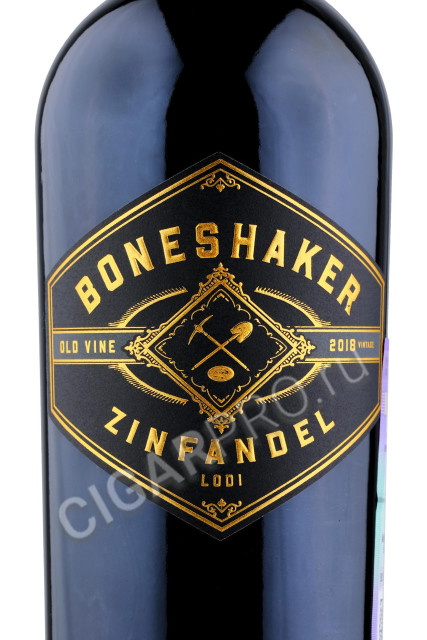 этикетка boneshaker zinfandel lodi 0.75л