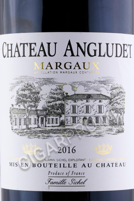 этикетка chateau angludet margaux 0.75л