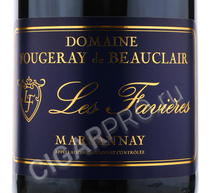 этикетка domaine fougeray de beauclair les favieres marsannay 0.75 l