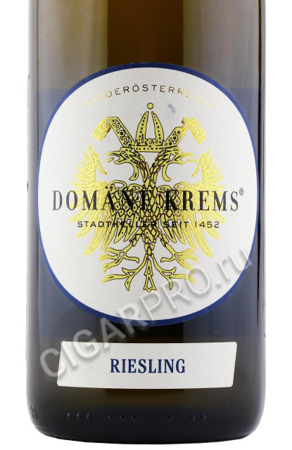 этикетка stadt krems domane krems riesling 0.75л