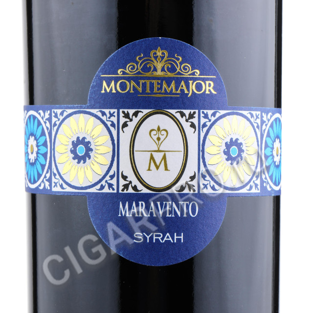 этикетка montemajor maravento terre siciliane syrah 0.75 l