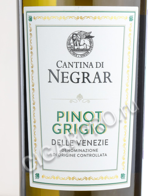 этикетка cantina di negrar pinot grigio delle venezie