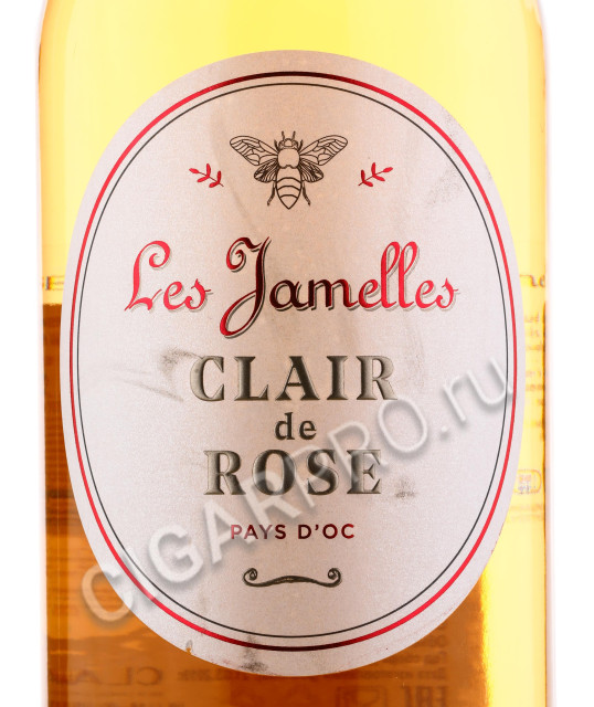 этикетка les jamelles clair de rose 1.5 l